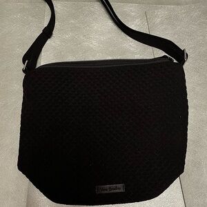 Vera Bradley Solid Chic Black Exterior Textured Shoulder Bag